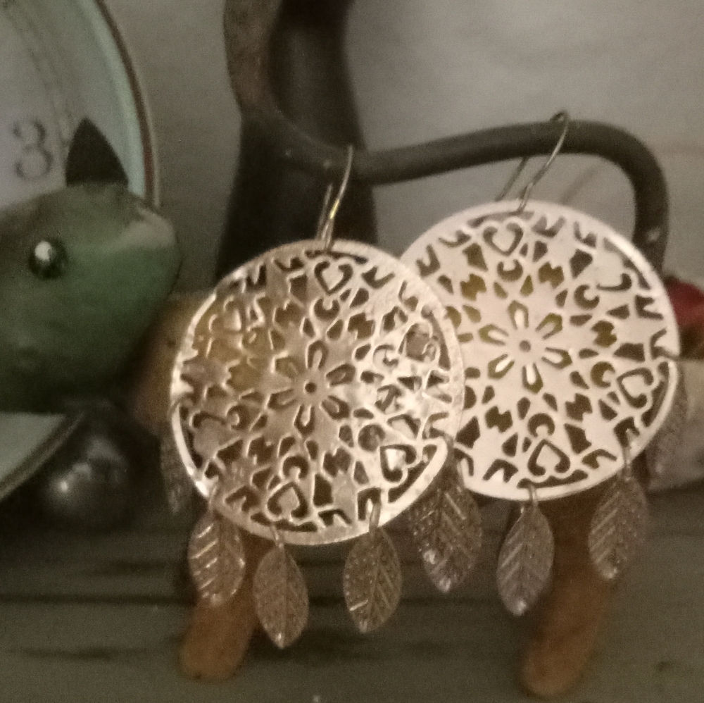 🥰 5/$25 - Rose Gold Filigree Earrings